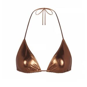 SKIMS Metallic Triangle Swim TOP ONLY BOTTOM SOLD SEPARATELY Penny